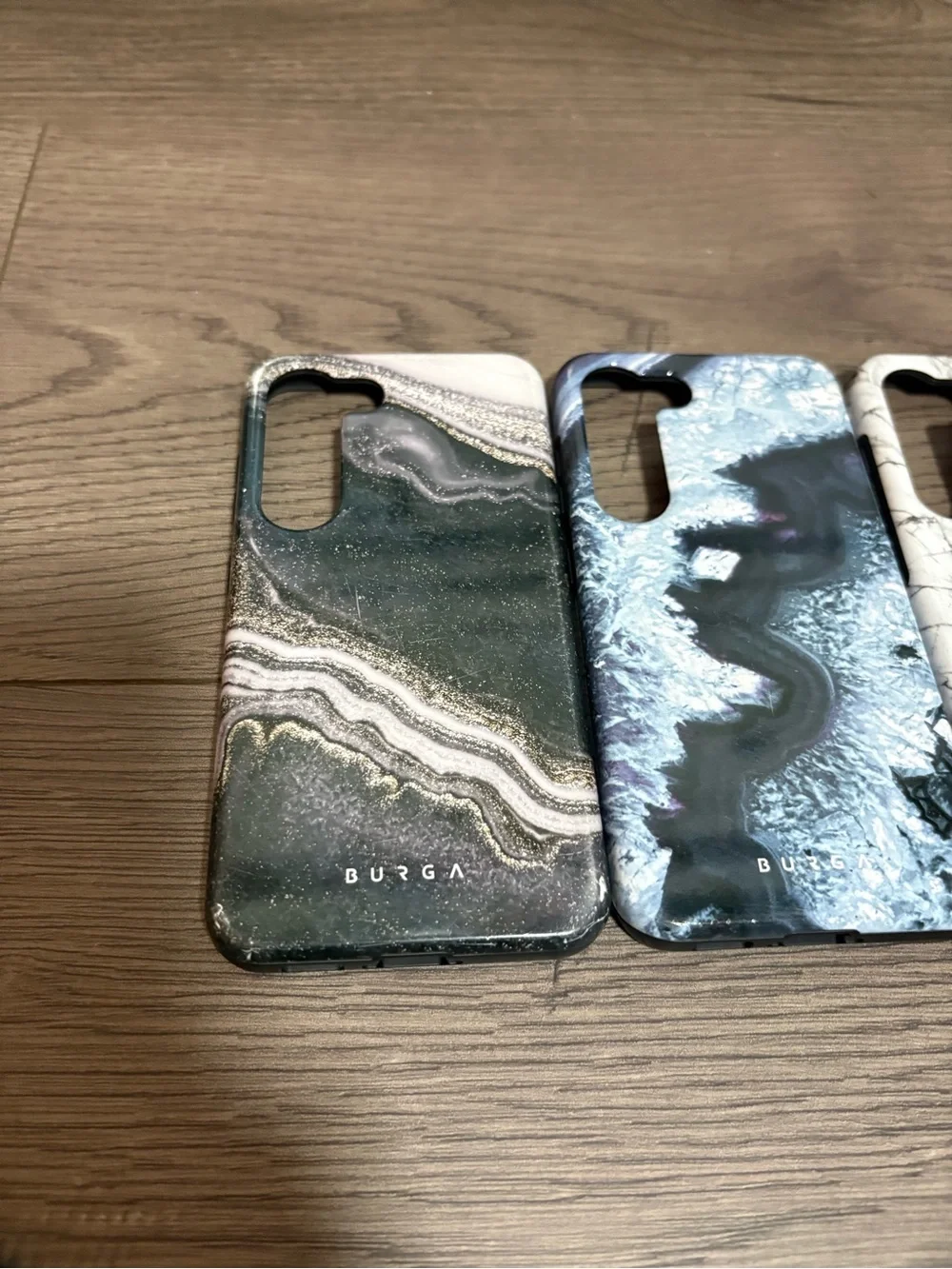 Lot Of 3 Burga Luxury Phone Cases Marble Print Android Galaxy S23 Stylish